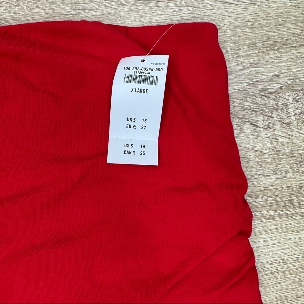 NWT Abercrombie & Fitch Red Tube Top Size XL - Picture 3 of 3